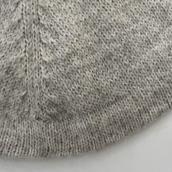 Alpaca Fina Women's Cape Heathered Beige Gray Made in Peru So Soft EUC - Picture 3 of 7